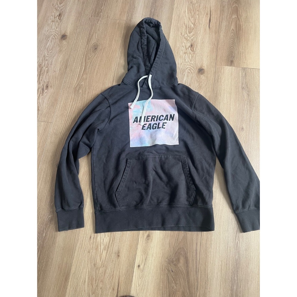 American Eagle Outfitters Sweatshirt Mens Medium Pullover Hooded Gray